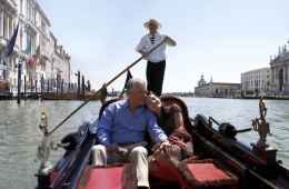 Romantic gondola in Venice