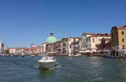 Motorboat in Venice