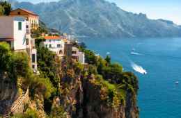 Panoramic view of Amalfi Coast