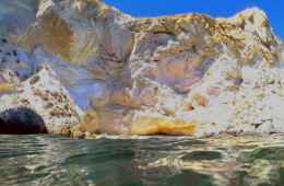 The splendid cliffs that overlook the crystal clear Sardinian Sea