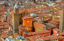 Panoramic view of Bologna