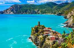 View of the Cinque Terre Coast