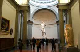 View of the David by Michelangelo