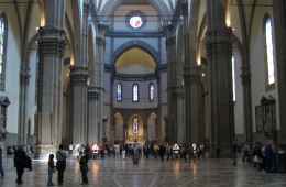 View of the Inside of the Florence Cathedral