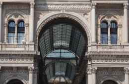 Entrance of Vittorio Emanuele Gallery in Milan