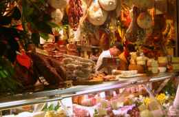 Food market in Italy
