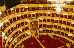 View of the Scala Theatre in Milan