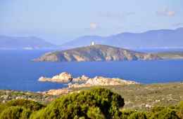 The wonderful Sardinian sea and the Mediterranean vegetation
