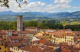 Aerial view of Lucca