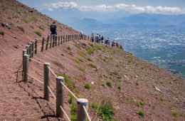 trekking on the Mount Vesuvius