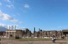 Panoramic view of Pompeii