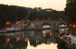 View of Tiber River in Rome