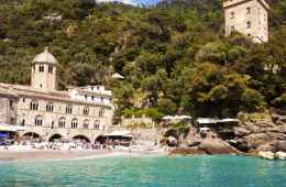 San Fruttuoso Abbey viewed from the sea