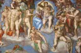 Detail of The Last Judgement by Michelangelo