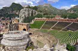 view of taormina theatre