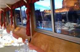 Dinner on board a cruise