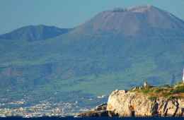 Mount Vesuvius close to Naples