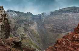 Inside the Vesuvius crater