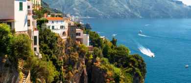 Panoramic view of Amalfi Coast