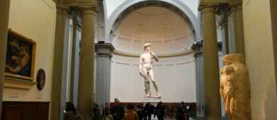View of the David by Michelangelo