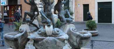 fountain in ghetto rome