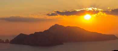 capri sunset panoramic