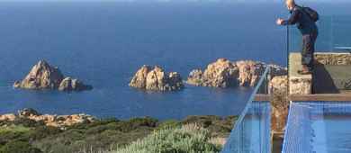 Admire the splendid views on the wild Sardinian landscape