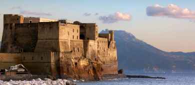 View of Castel dell'Ovo in Naples