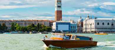 Water taxi in Venice