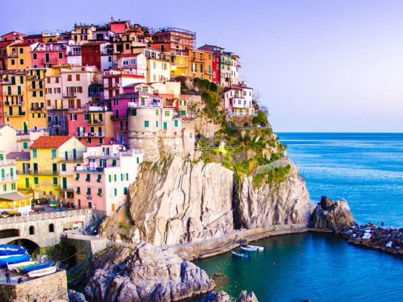 one day trip to the cinque terre and liguria boat cruise from milan