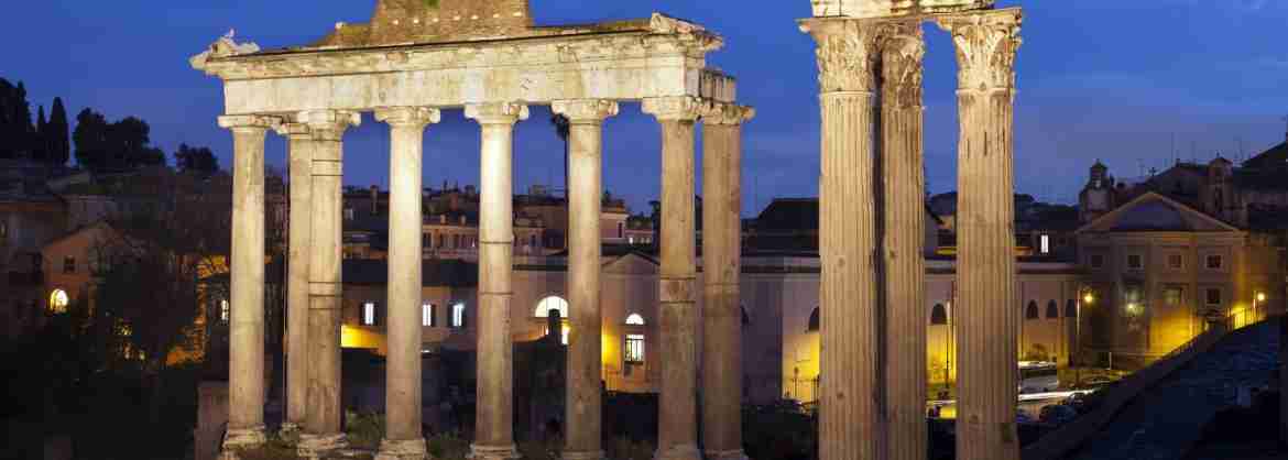 Panoramic tour of Rome by night with Dinner