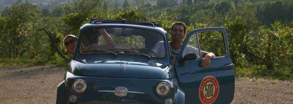 Conduce y recorre en un Fiat 500 clásico lo mejor de la región del Chianti con cena