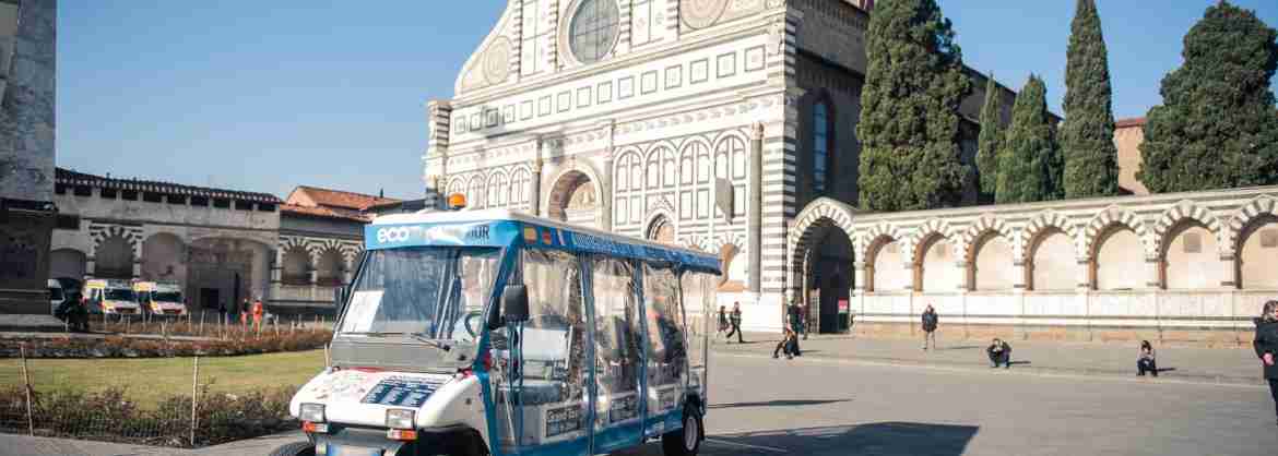 Tour ecologico del centro di Firenze a bordo di una golf cart eco-friendly