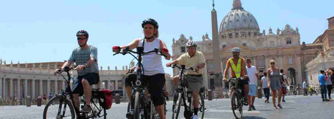 Recorrido panorámico por el centro de Roma en bicicleta